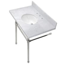 Marble White / Polished Nickel