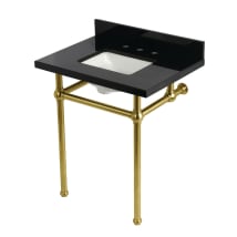 Black Granite / Brushed Brass