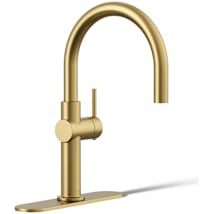 Vibrant Brushed Moderne Brass