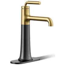 Matte Black with Moderne Brass