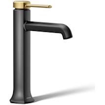 Matte Black with Moderne Brass