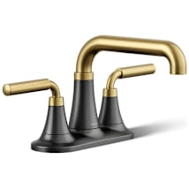 Matte Black with Moderne Brass
