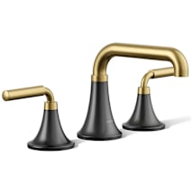 Matte Black with Moderne Brass