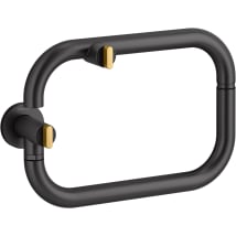 Matte Black with Moderne Brass