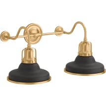 Matte Black / Brushed Modern Brass