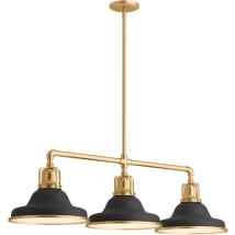 Matte Black / Brushed Modern Brass