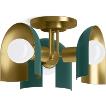 Jade Brushed Moderne Brass