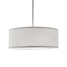 Brushed Nickel / White