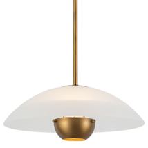 Opal Glass / Vintage Brass