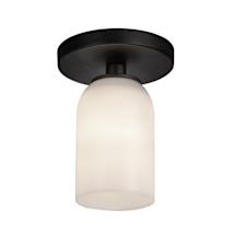 Black / Glossy Opal Glass