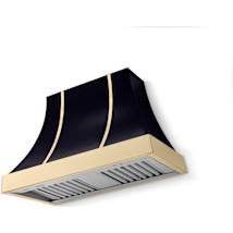 Gloss Black / Polished Brass Trim