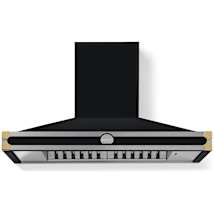 Gloss Black / Polished Brass Trim