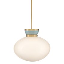 Lacquered Brass / Seafoam