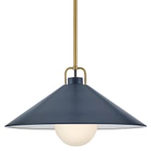Lacquered Brass / Matte Navy