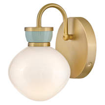 Lacquered Brass / Seafoam
