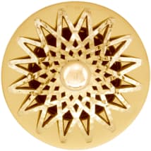 Polished Hammered Brass Coated