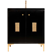 Black / Polished Brass