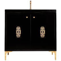 Black / Polished Brass