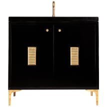 Black / Polished Brass