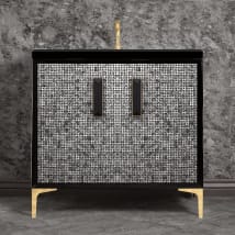 Black / Polished Brass with Black Prism Glass