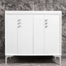 White / Polished Nickel