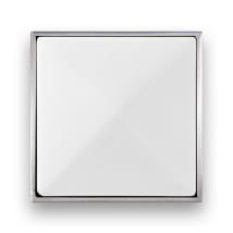 Satin Nickel with White Prism Glass