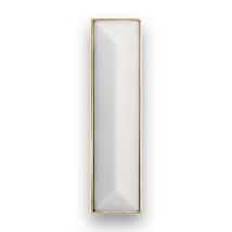 Polished Brass with White Prism Glass