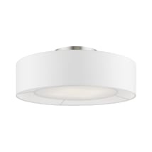 Brushed Nickel / Shiny White Accents