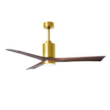 Brushed Brass / Walnut Tone