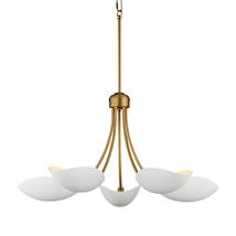 White / Natural Aged Brass
