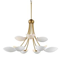 White / Natural Aged Brass
