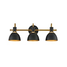 Black / Antique Brass