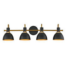Black / Antique Brass