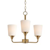 Natural Aged Brass / Satin White