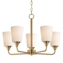 Natural Aged Brass / Satin White