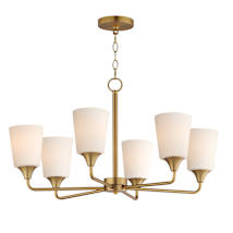Natural Aged Brass / Satin White