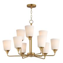 Natural Aged Brass / Satin White