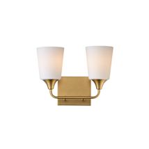 Natural Aged Brass / Satin White