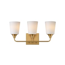 Natural Aged Brass / Satin White