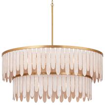 Weathered White / Natural Aged Brass