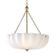 White / Natural Aged Brass