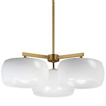 White / Natural Aged Brass