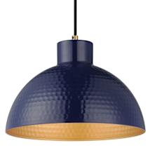 Glossy Navy / Natural Aged Brass