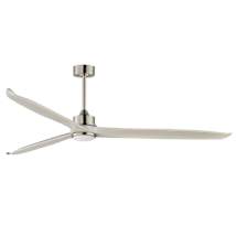 Satin Nickel / White Wood