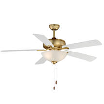 Natural Aged Brass / Satin White