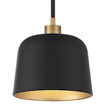 Matte Black / Natural Brass