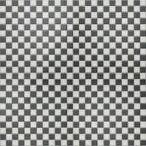 Unglazed Black and White Checkerboard