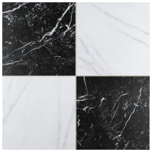 Marbled Black / White