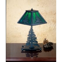 Black / Emerald Green Art Glass