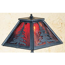 Black / Burgundy Art Glass